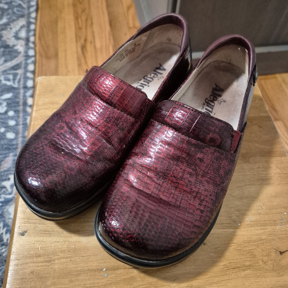 Keli Garnet Snake Alegria women's shoes size 6